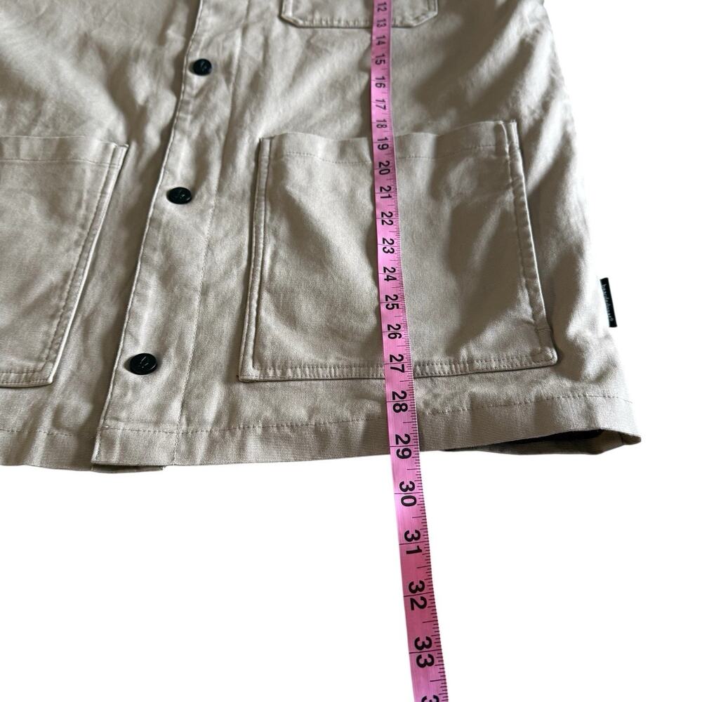 Bearded Goat Khaki Canvas Utility Jacket Flannel Lined Utility Outdoor Size M - Picture 8 of 12
